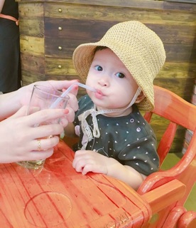 Mũ cói handmade siêu xinh cho bé iu