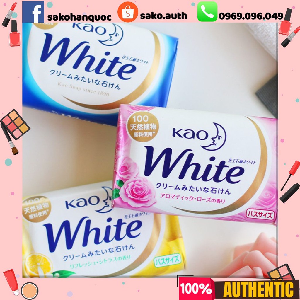 Xà Phòng Tắm Kao White 130g Nhật Bản | BigBuy360 - bigbuy360.vn