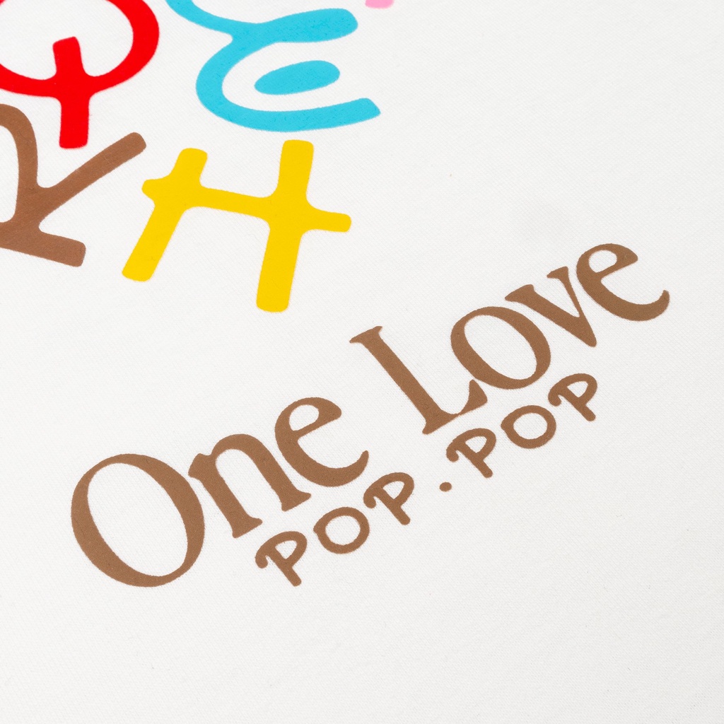 Áo Thun POPPOP ONE LOVE T-SHIRT WHITE