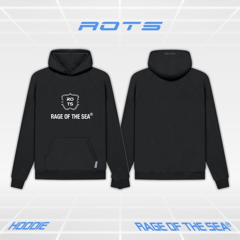 ÁO HOODIE UNISEX FORM RỘNG ROTS BASIC LOGO