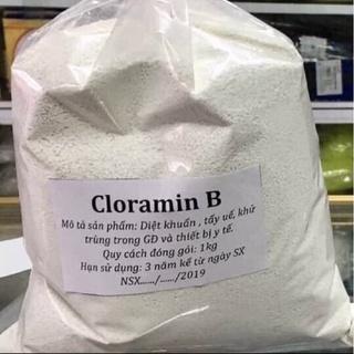 1kg Cloramin B xử lý nước, phun khử trùng, tẩy rong rêu.