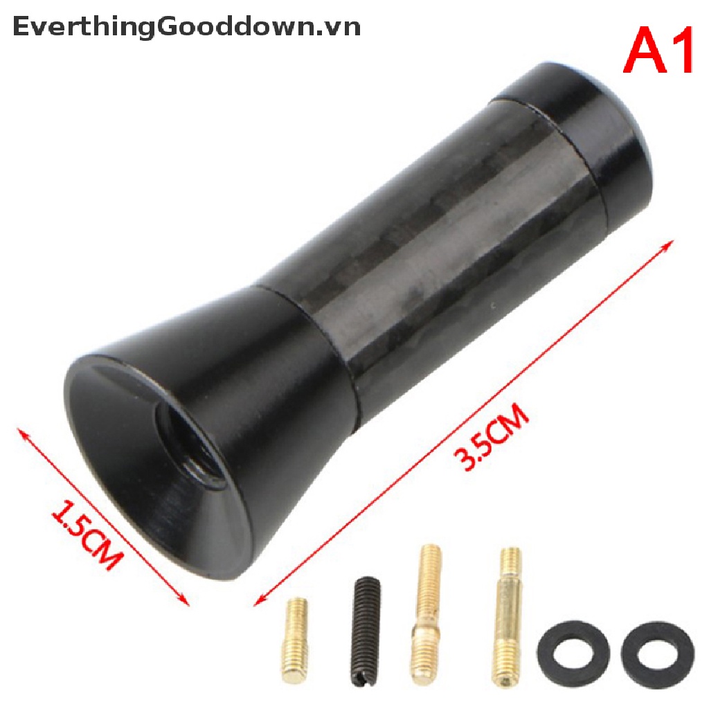 Everthingooddown 1 Ăng Ten Trang Trí Xe Hơi Bằng Sợi carbon 3.5CM 8CM 12CM 28CM