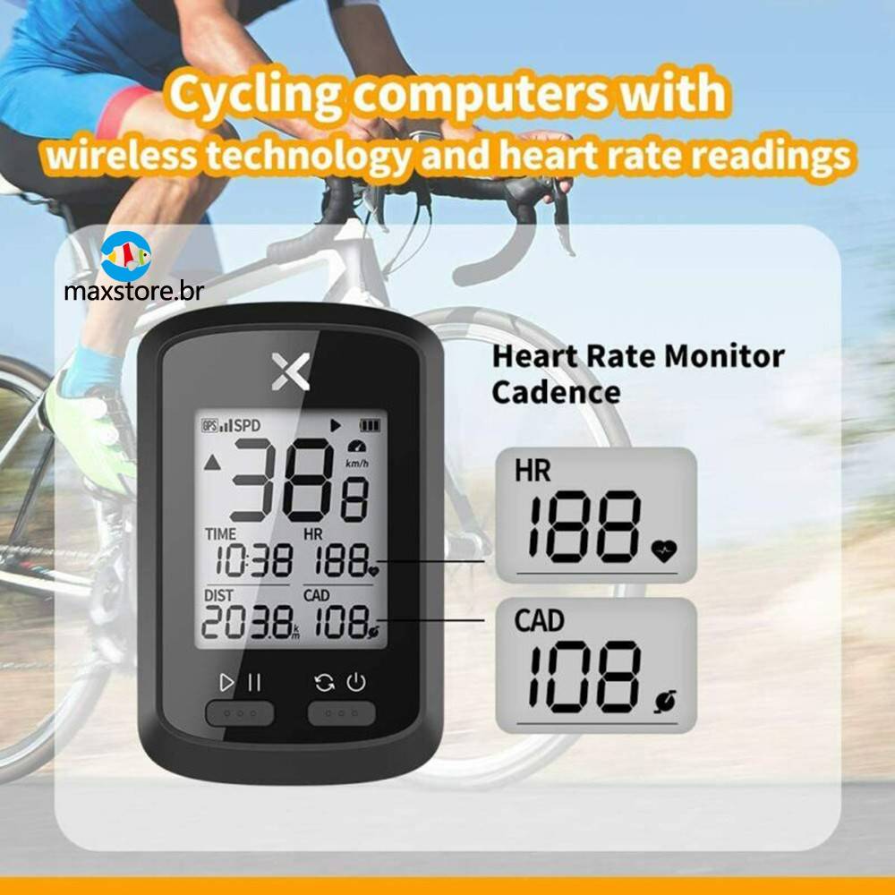 Xoss Bike Computer G Plus Wireless GPS Đồng hồ tốc độ không thấm nước Đường xe đạp MTB Xe đạp Bluetooth Ant + Với Cadence Cycling Computer