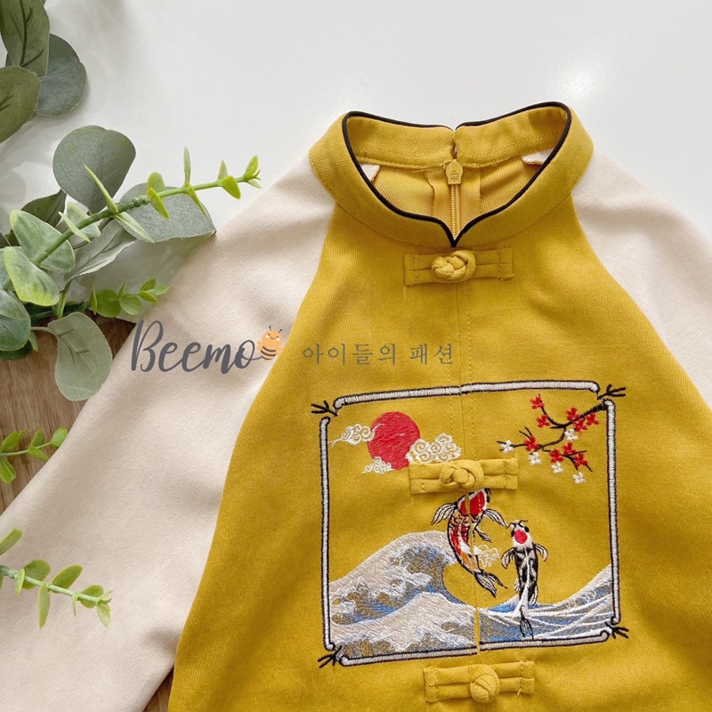 Set Hanbok áo dài cách tân bé trai (kèm quần)