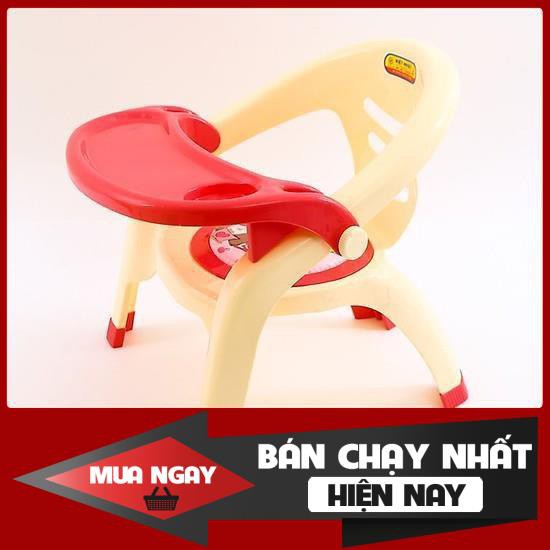 Ghế Ăn Dặm Việt Nhật Có Đệm Hơi Chíp Chíp Êm Mông Tạo Vui Nhộn Khi Con Tập Ngồi Ăn