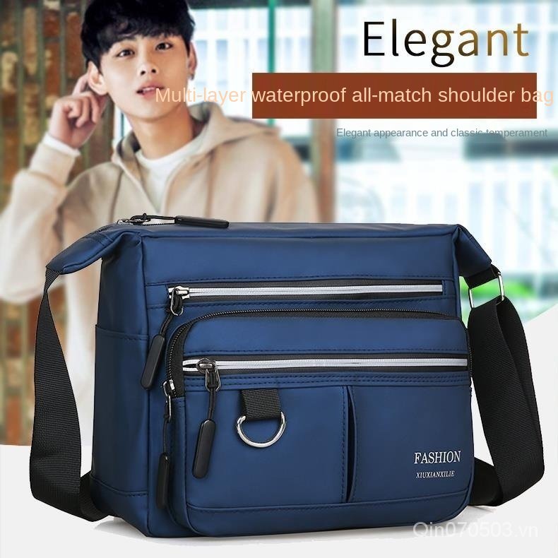 Túi đeo vai bằng vải Oxford sức chứa lớn chống thấm nước dễ phối đồ cho nam | BigBuy360 - bigbuy360.vn