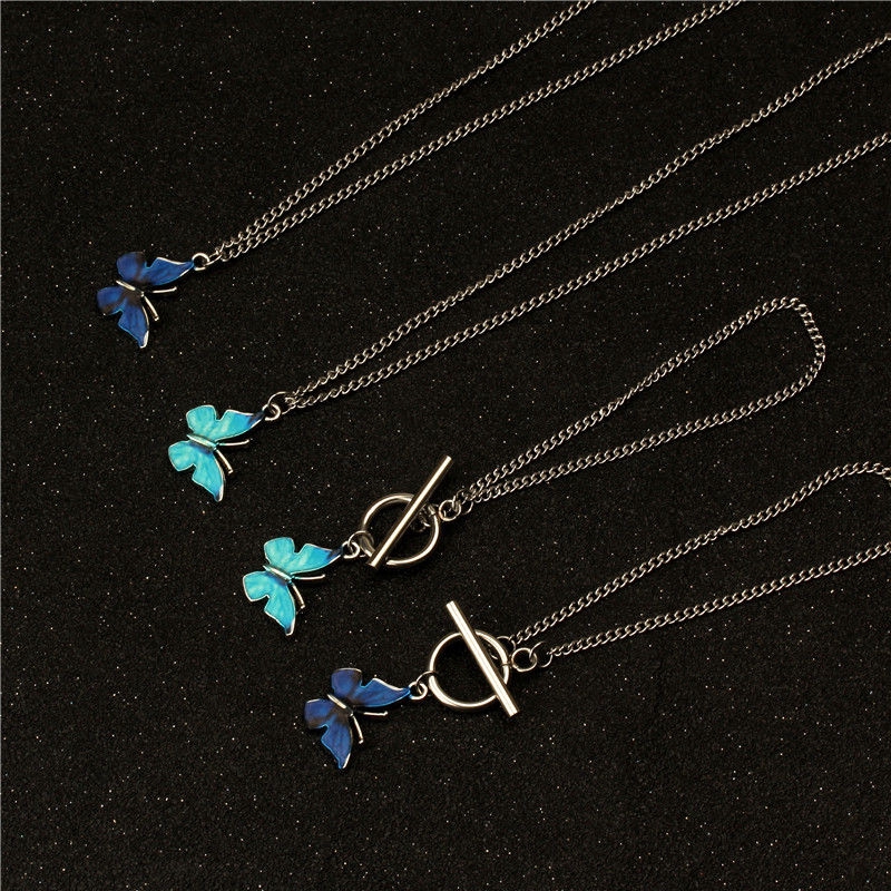 Dây chuyền nữ mặt hình bướm phong cách hip hop 22449