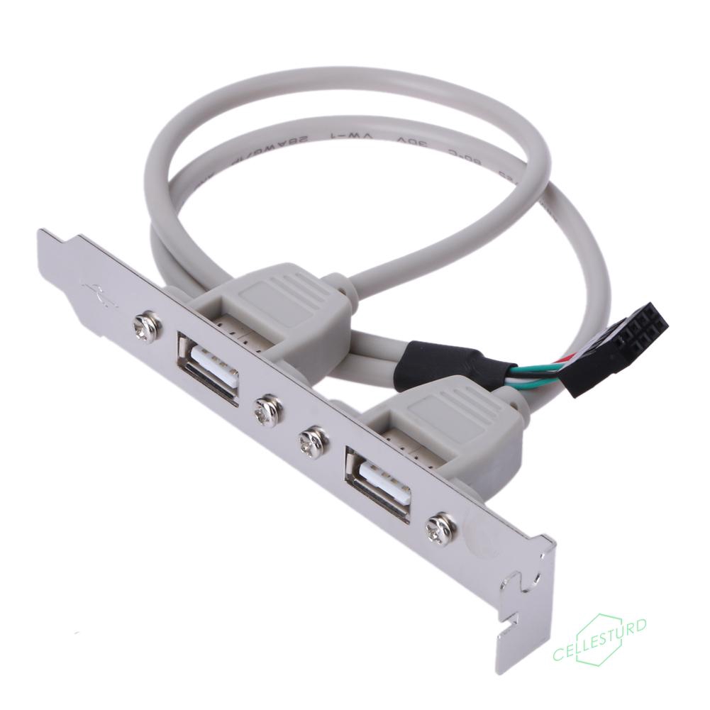 CS 2 Port Rear Panel Bracket Motherboard Cable USB 2.0 Connector Cable Adapter | BigBuy360 - bigbuy360.vn