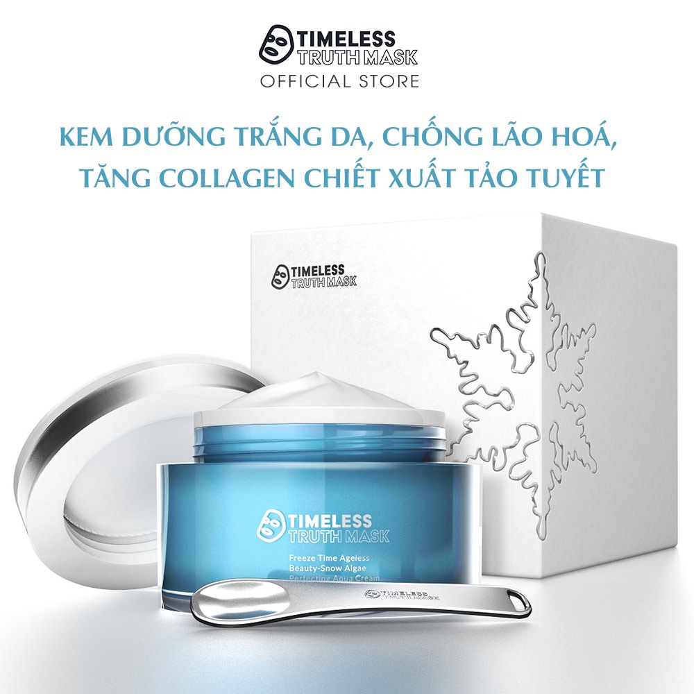 Kem dưỡng trắng da chống lão hoá, tăng Collagen chiết xuất tảo tuyết Timeless Truth Mask - Snow Algae (Hộp 30ml)