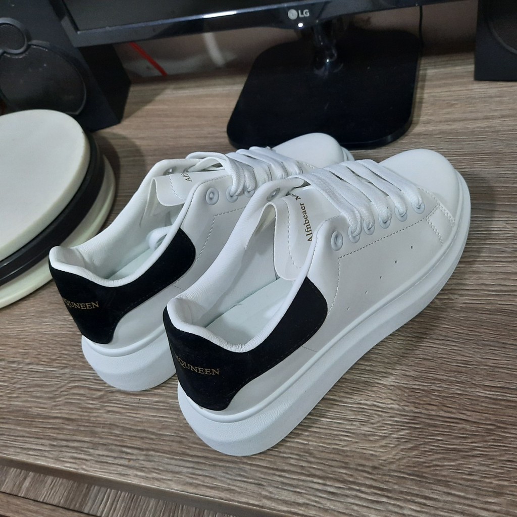 Giày Buộc dây Sclipon nam nữ nam nữ gót đen sinh viên dễ phối đồ 09 Alex-MC AN211 Shalla {siêu rẻ}