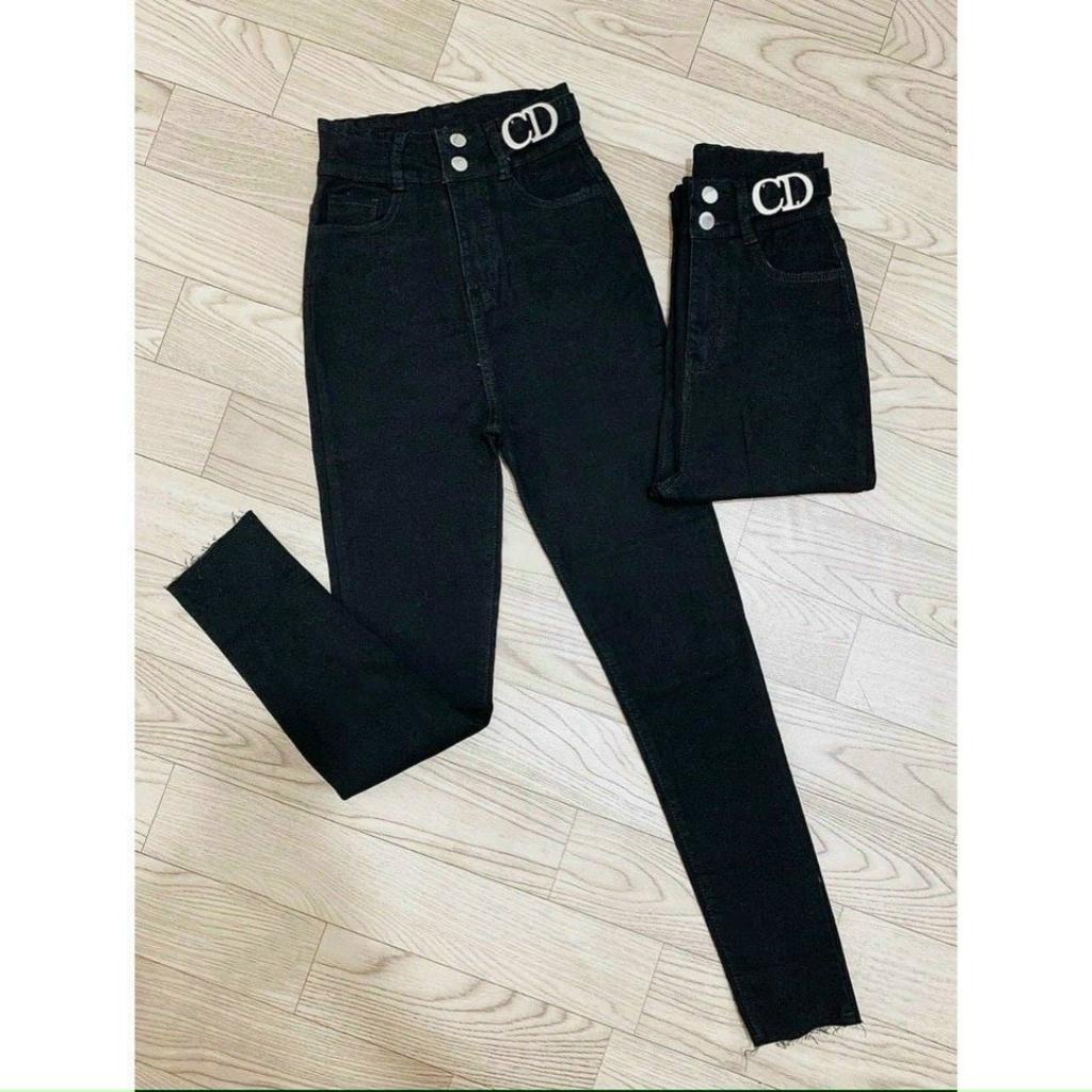 Quần jean nữ lưng cao ôm Skinny quần Bò nữ cạp cao co giãn 4 chiều HN CLothing Q6