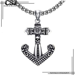 MẶT DÂY CHUYỀN INOX MỎ NEO ĐỘC ĐẸP