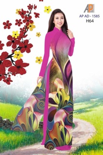 Vải áo dài dạ quang