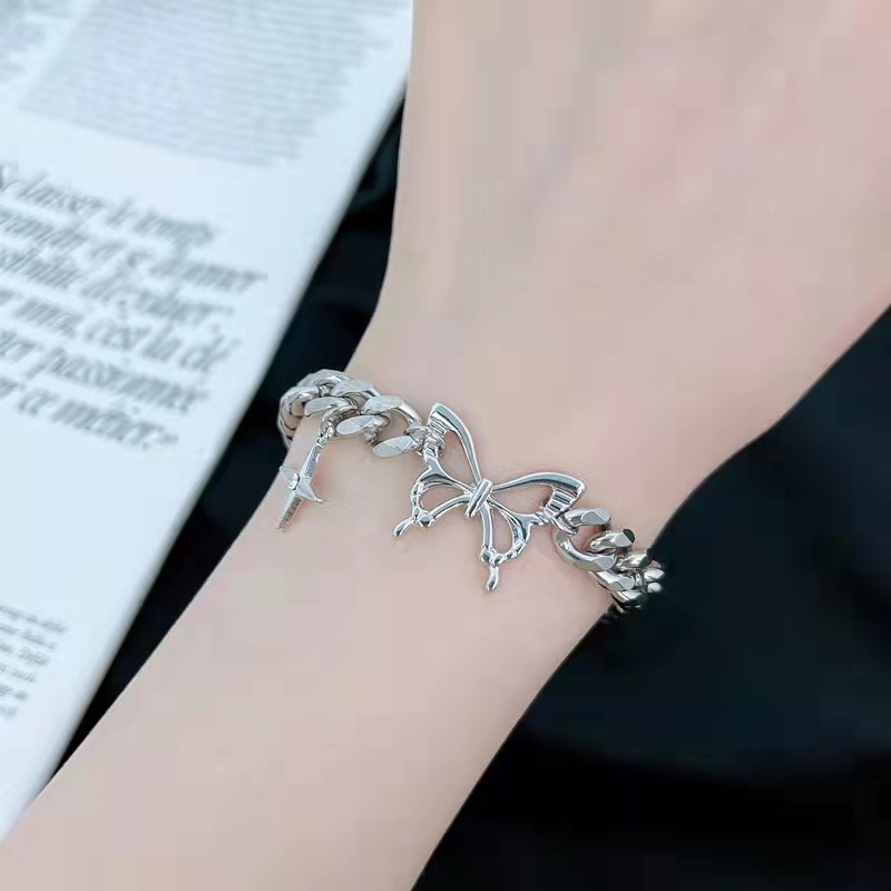 Vòng Tay Bạc Thiết Kế Đơn Giản Thời Trang Hàn Quốc Chất Lượng Cao