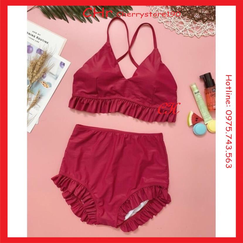 Bikini, đồ bơi, đi biển , Hè này các ce đã sắm đc bikini chưa ạ❤️  2 màu đỏ đô với đen tha hồ nựa chọn nhó | BigBuy360 - bigbuy360.vn