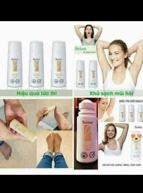 Lăn khử mùi SCION- sản phẩm chính hãng của công ty Nu Skin. Tác dụng trị hôi nách; hôi chân; trị sâu nước; muỗi đốt .