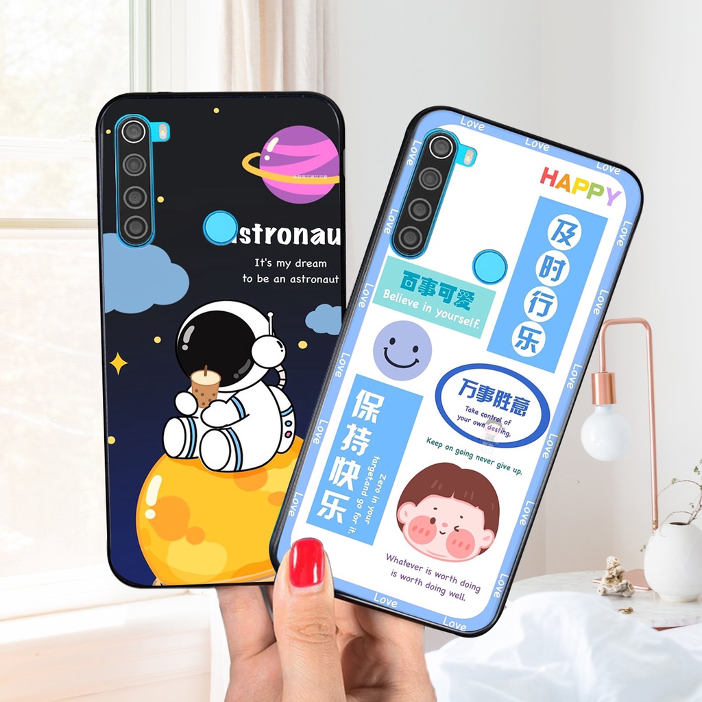 Ốp lưng Xiaomi REDMI NOTE 8 in hình 3D GẤU cute be@r, soda, happy day cực hot ,thời thượng