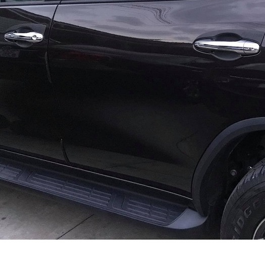 Ốp Tay Nắm, Hõm Cửa Xe Toyota Fortuner 2017- 2021, 2022 Hàng nhựa màu Đen Cao Cấp