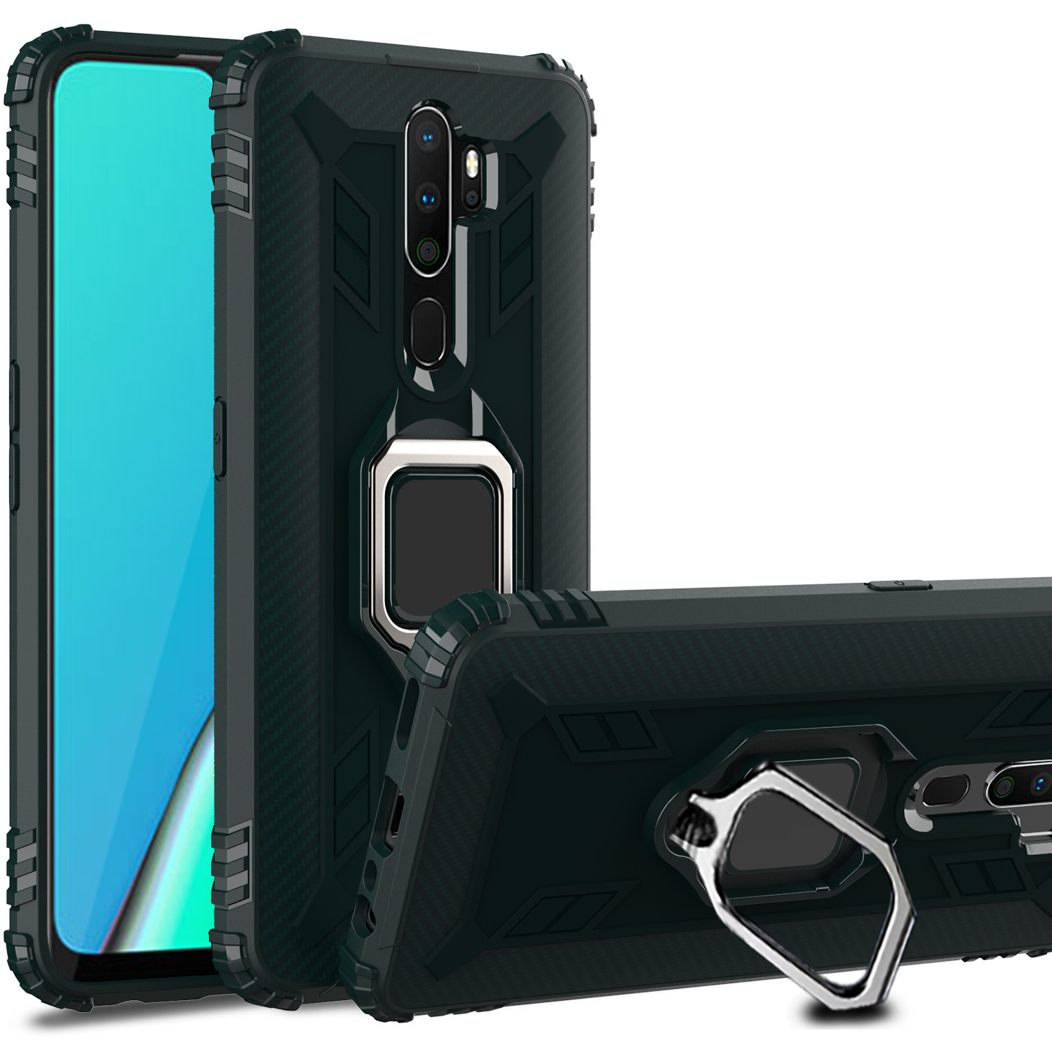 Ốp Lưng Chống Sốc 3c Có Nhẫn Đỡ Điện Thoại Cho Oppo A9 2020 A5 2020 | BigBuy360 - bigbuy360.vn