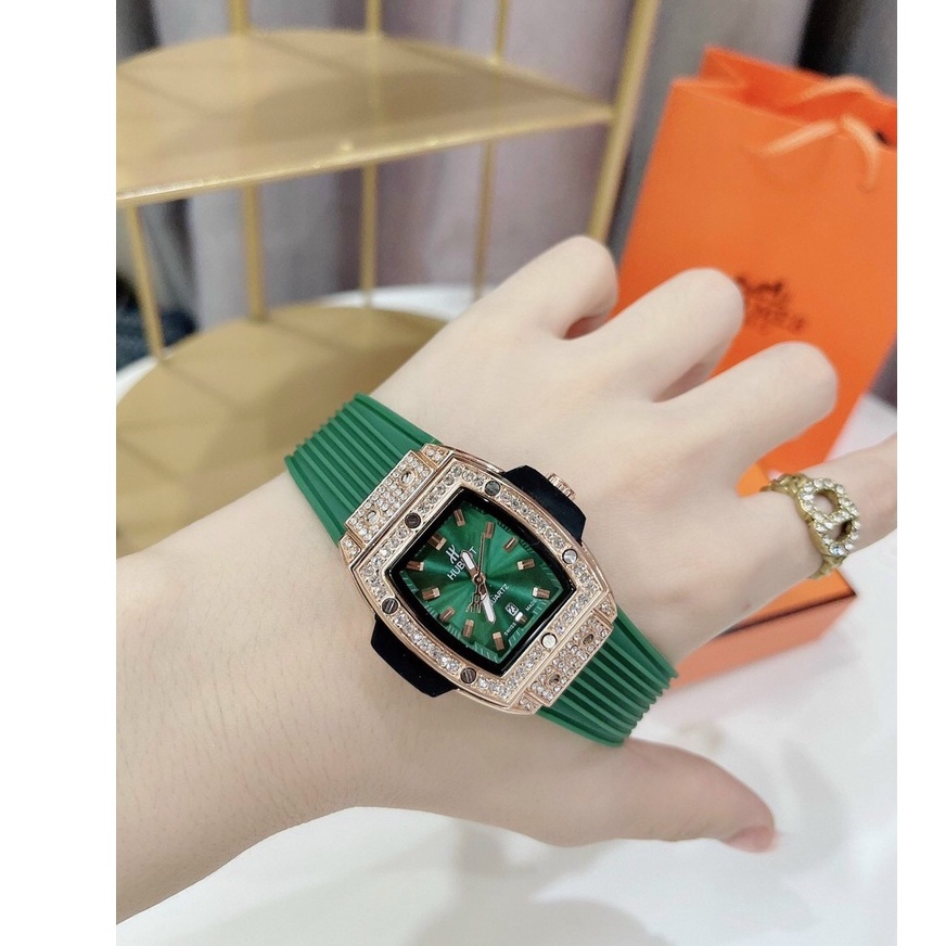 Đồng hồ Hublot nữ cao cấp - đính đá sáng - chống nước tuyệt đối