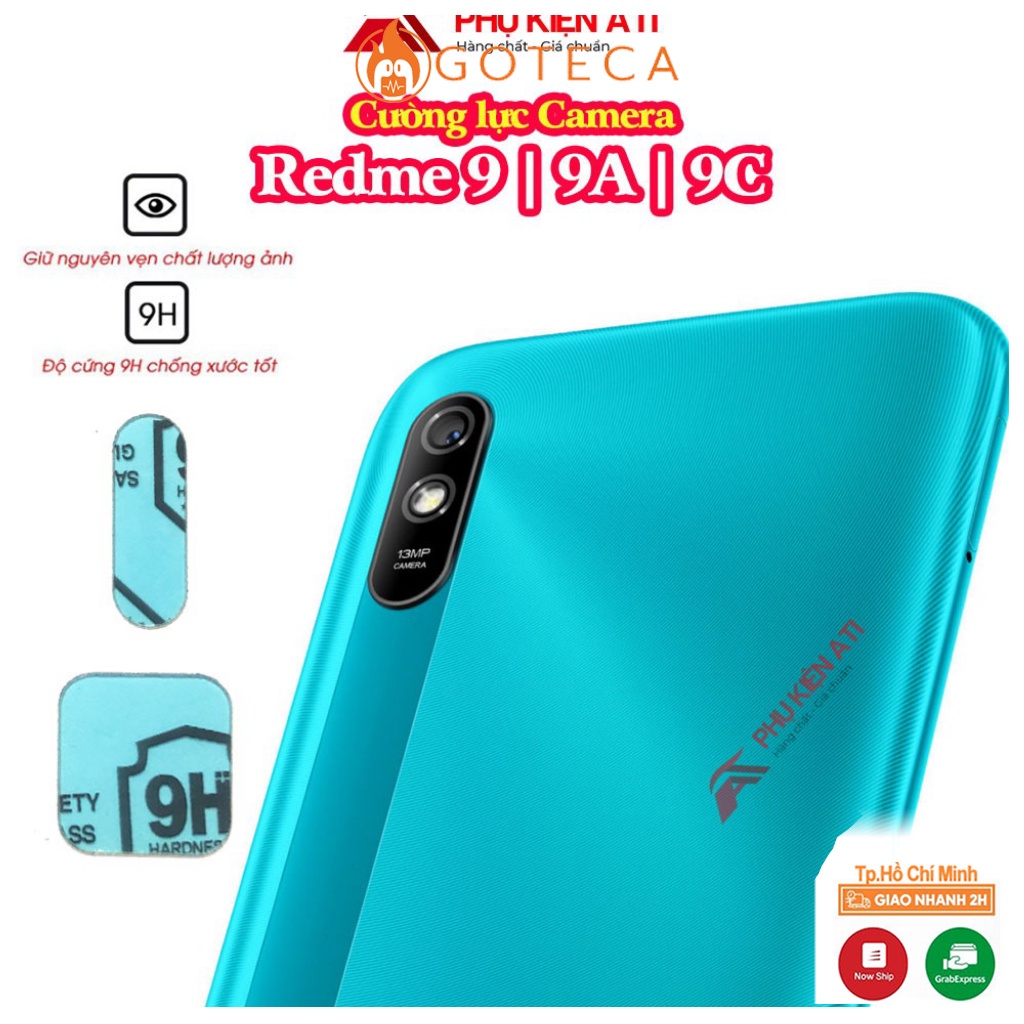 Kính cường lực Camera Redmi 99A9C 9T -Trong suốt-Độ cứng 9H