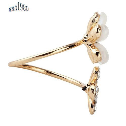 1 Nhẫn Hở Hình Hoa Cúc Đính Đá Pha Lê Thanh Lịch
