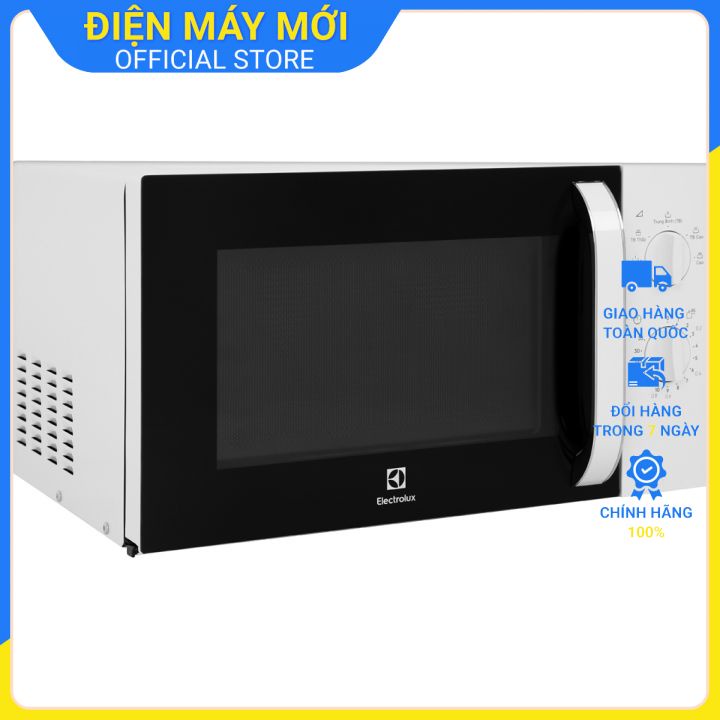 Bảo hành chính hãng 24 tháng toàn quốc - Lò vi sóng Electrolux EMM23K18GW 23 lít , điều khiển cơ