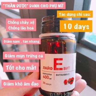 Vitamin E Nga đỏ hàm lượng 400mr