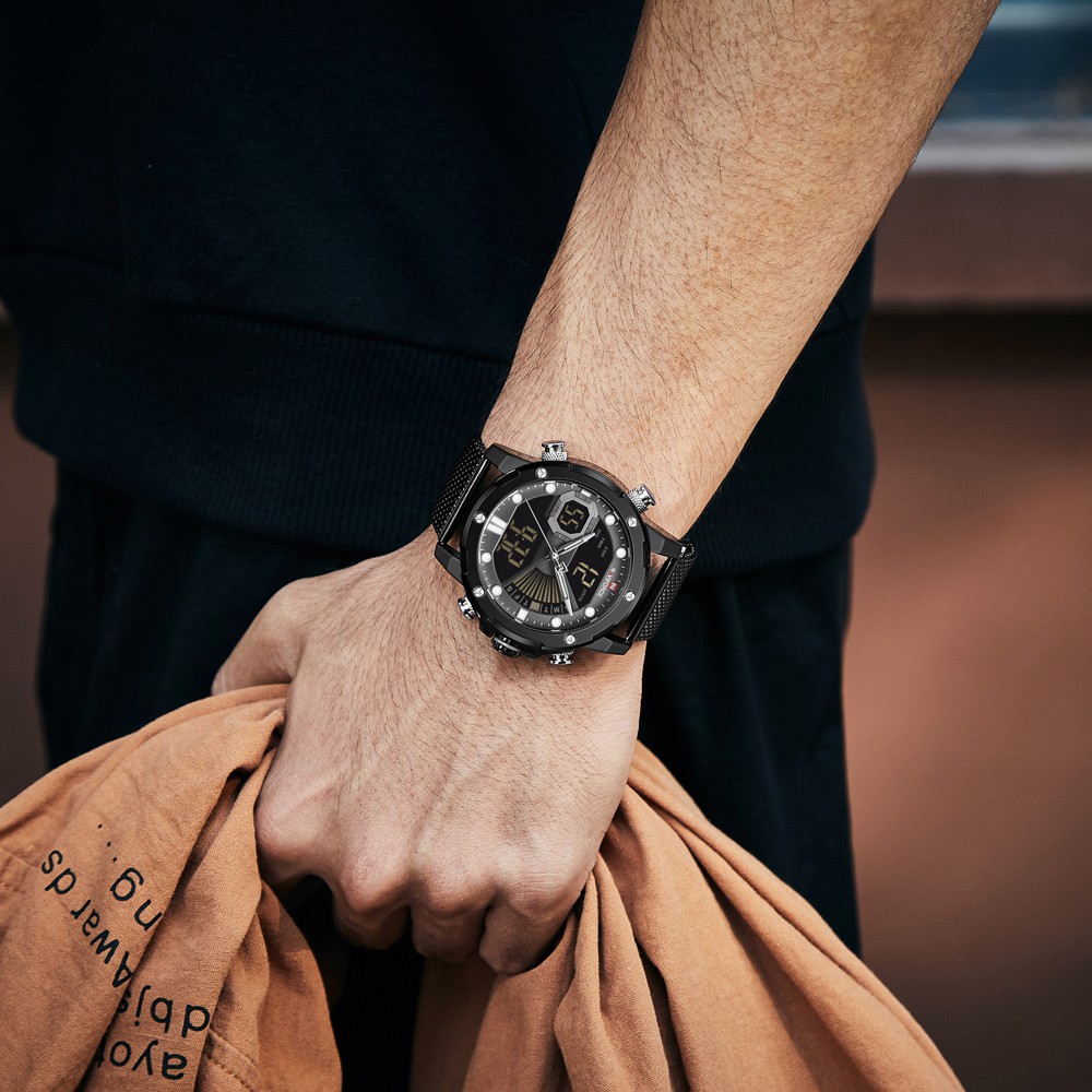 Đồng Hồ Thể Thao Naviforce 100% Chính Hãng Bằng Thép Không Gỉ Chống Thấm Nước Phát Quang Kèm Hộp Đựng