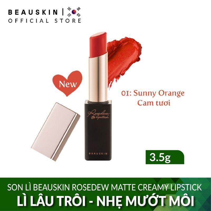 Son lì Beauskin Rosedew Matte Creamy Lipstick  3.5g