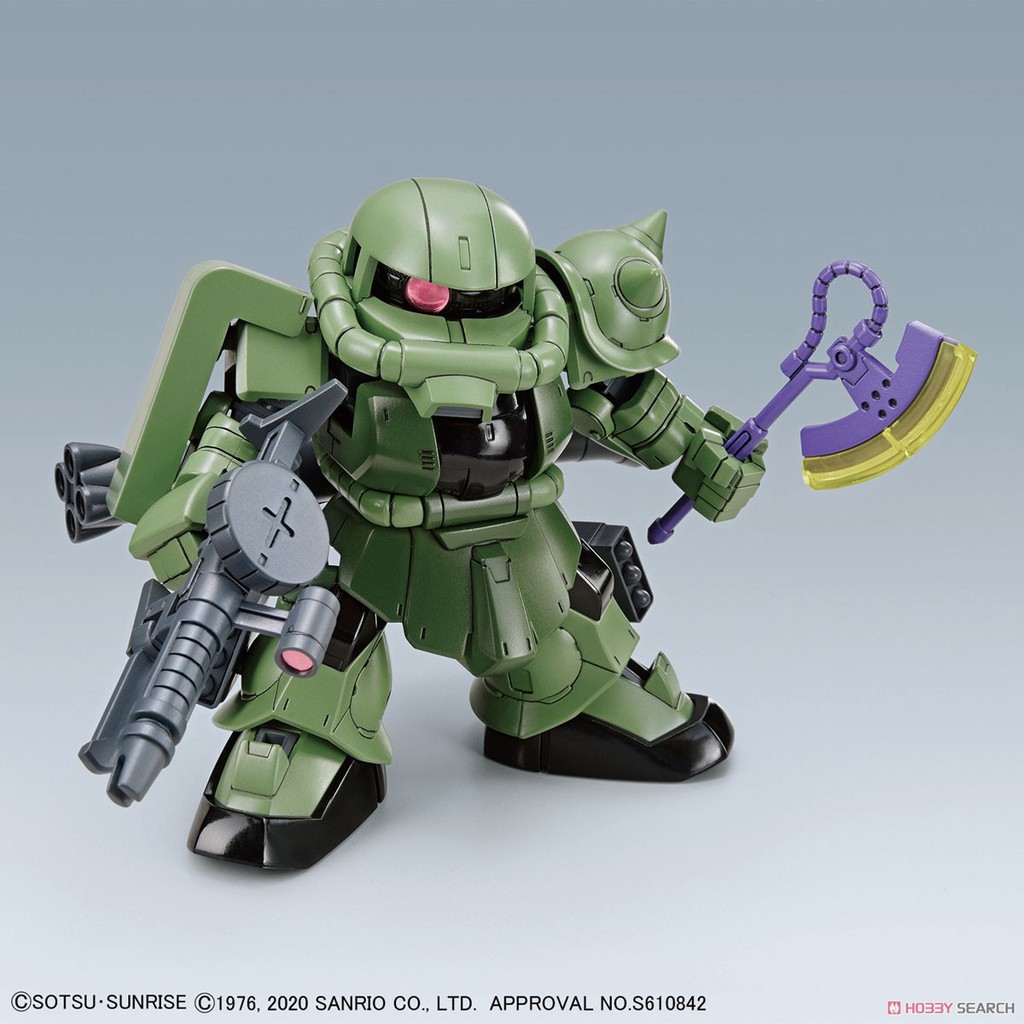 Mô Hình Lắp Ráp Gundam Sd Hello Kitty Zaku 2 Bandai SDCS Cross Silhouette Đồ Chơi Anime Nhật