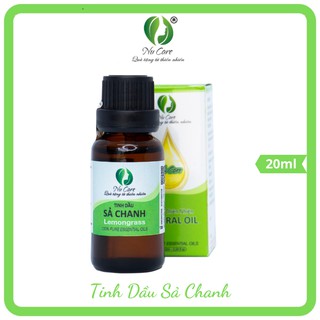 Tinh dầu Sả Chanh nguyên chất 20ml Nu Care xông phòng, đuổi muỗi, giảm mùi ẩm móc, xông giải cảm, có phiếu test