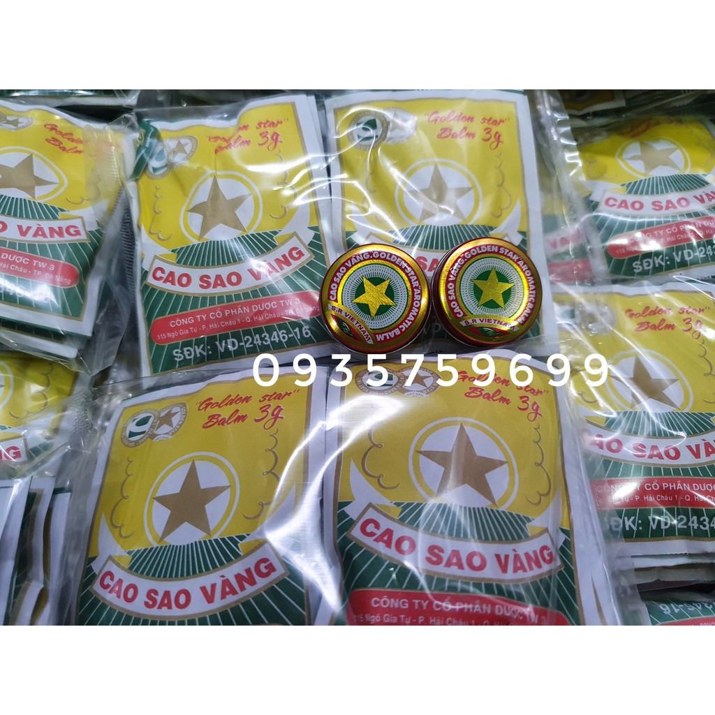 Cao Sao Vàng VIỆT NAM [GOLDEN STAR BALM] Dược TW3 3gr