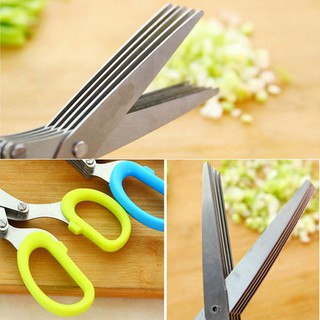 Kéo 5 Lưỡi Dùng Để Cắt Hành, Ớt