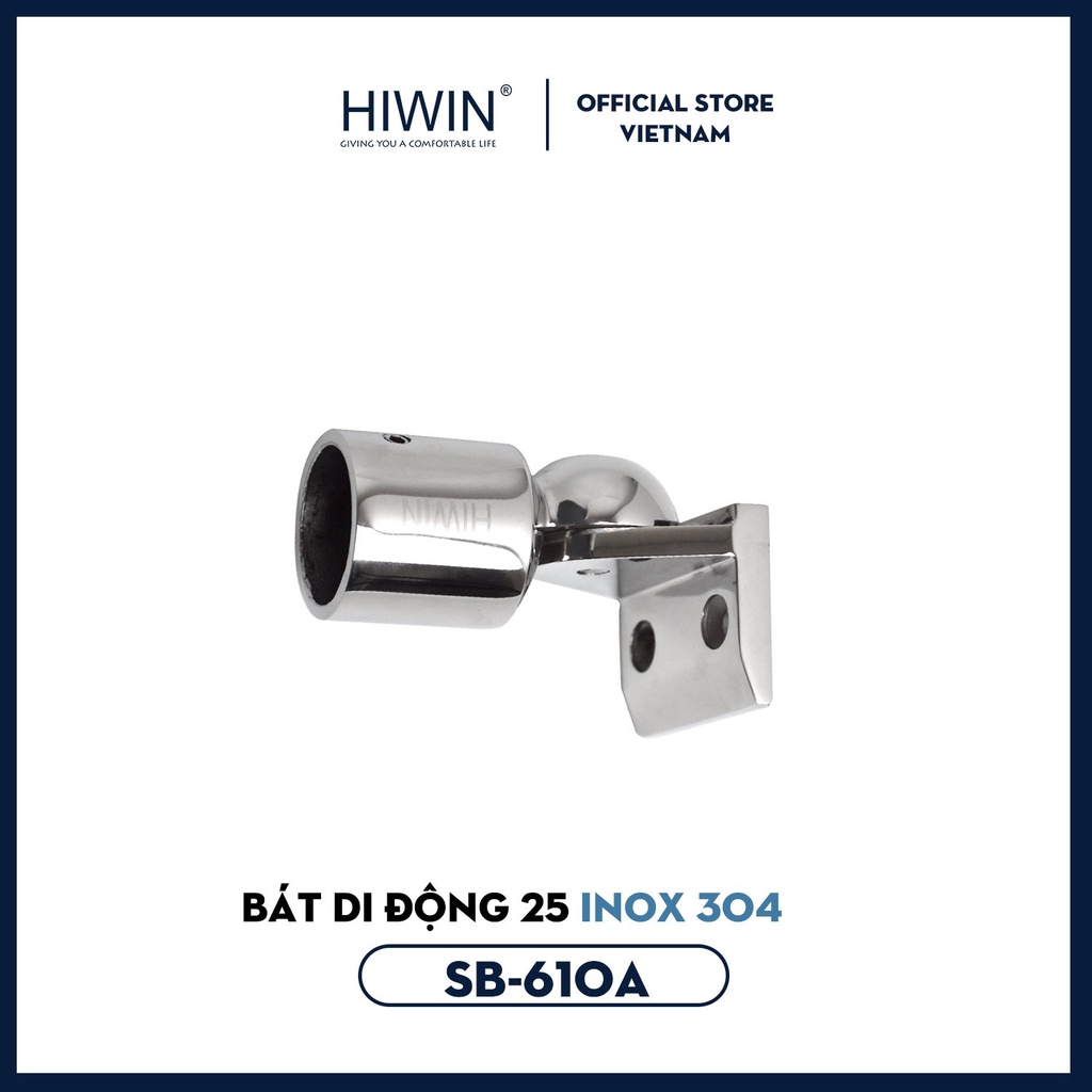 Bát tường đa hướng dùng cho cabin kính inox 304 Hiwin SB-610A phi 25