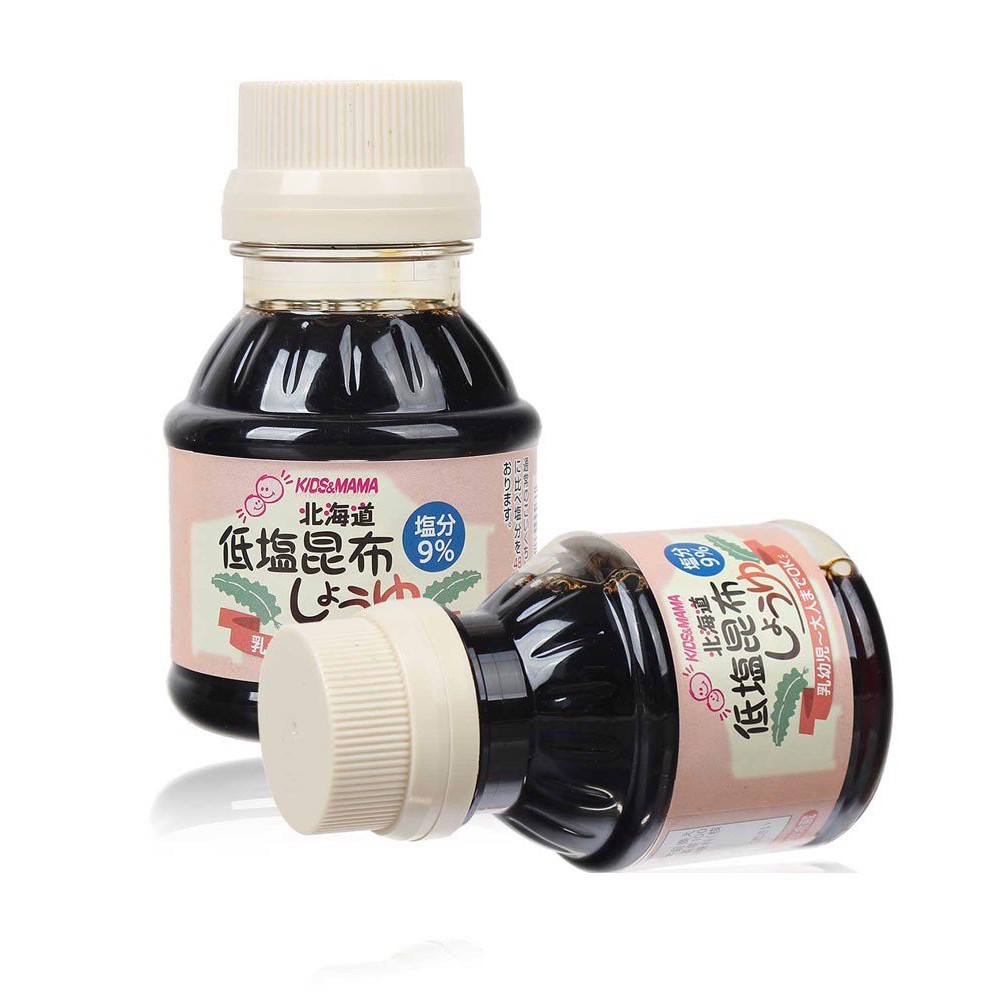 NƯỚC TƯƠNG TẢO BẸ CỦA NHẬT KIDS &amp; MAMA 100ml - HÀNG NỘI ĐỊA NHẬT, DÙNG ĐƯỢC CHO BÉ ĂN DẶM-  DATE 3/2022