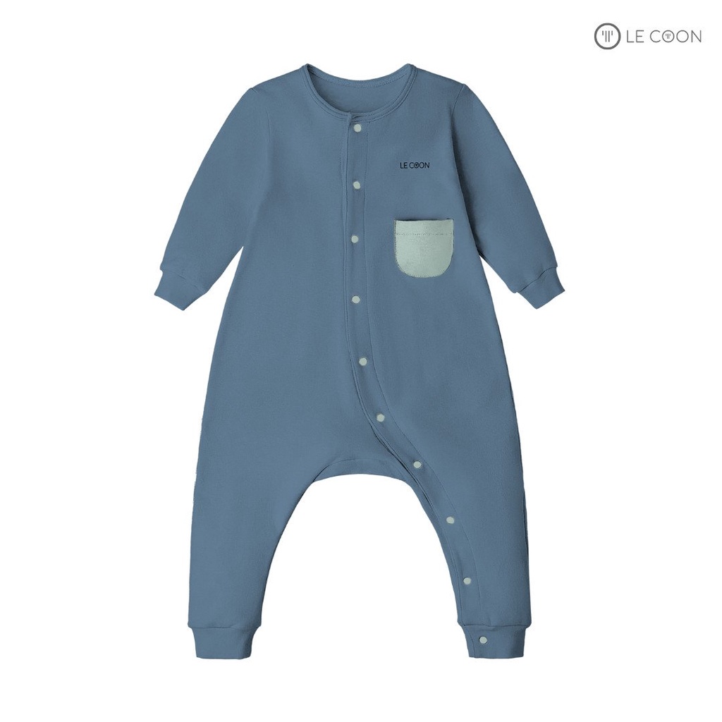 LE COON- Bộ bodysuit Lecoon cho  bé trai bé gái không bàn cúc bấm bên LC0766