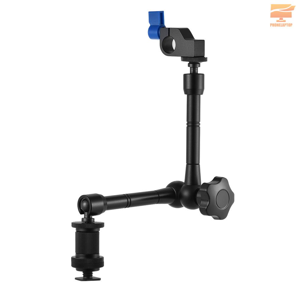 Lapt Adjustable Articulating Friction Arm with 15mm Rod Clamp Mount for Field Monitor LED Light Flash Microphone Camera Cage Rig
