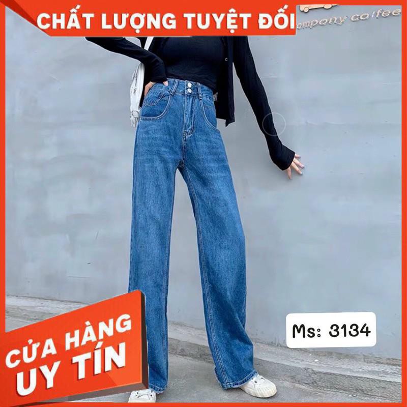 [Mã WASTMAY giảm 15% tối đa 30K đơn 150K] Quần jeans xuông ống rộng dài mẫu mới nhất- hình thật chính chủ tự chụp