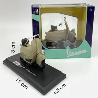Xe Mô Hình Vespa MP5 Paperion ( 1945 ) 1:18 Maisto ( Kem )