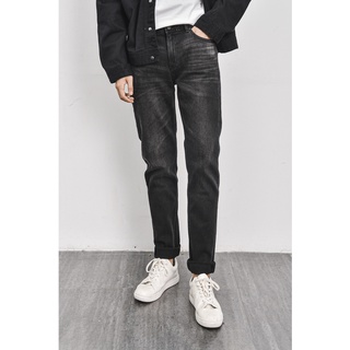 Quần jeans nam cao cấp màu xám đậm form slim fit - 10s21dpa033 shop lastore