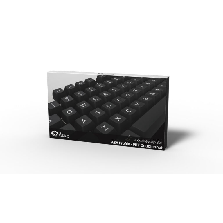 Bộ keycap AKKO White on Black WoB dùng cho bàn phím cơ