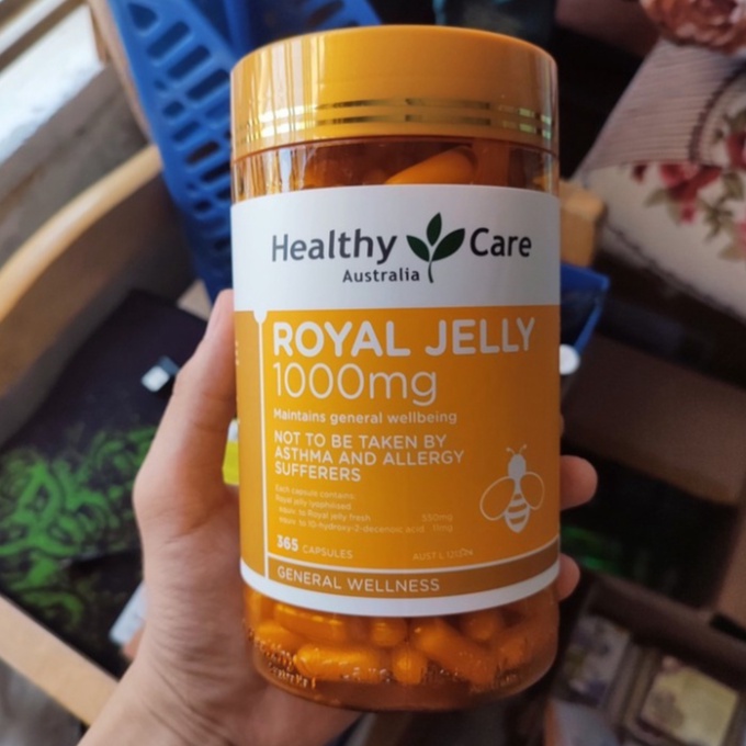 Viên uống sữa ong chúa Healthy Care ⚡Chính Hãng⚡ Của Úc 1000mg - Chống lão hóa da, chữa lành các tổn thương da MKPHH