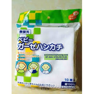 set 10 khăn sữa chuchu cao cấp cho bé
