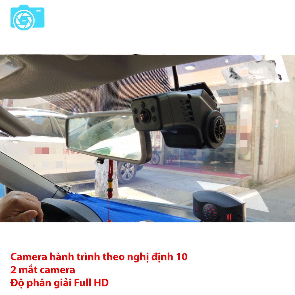 Camera nghị định 10, ghi hình tài xế, khách hàng và hành trình xe, độ phân giải Full HD