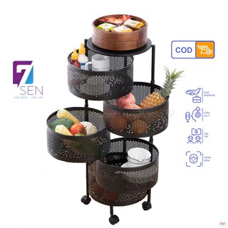 [ BÁN SỈ ] Kệ Đa Năng Để Đồ, Giá Tròn Để Rau Củ Nhà Bếp