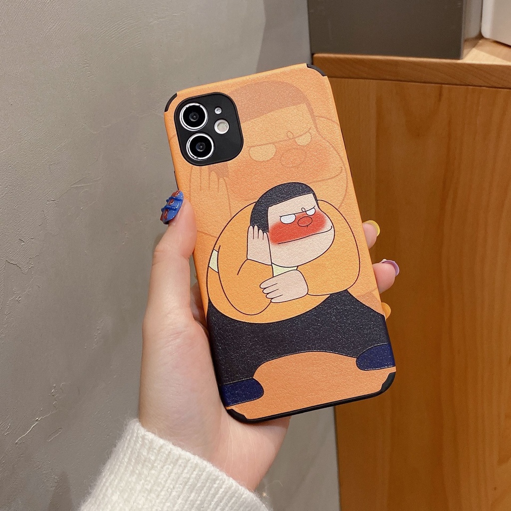 Ốp Điện Thoại Da Cừu Mềm Chống Sốc Hình Goda Takeshi Cho iphone 11 12 Pro max 13 / 14 Pro max / 6 / 7 / 8plus / X max