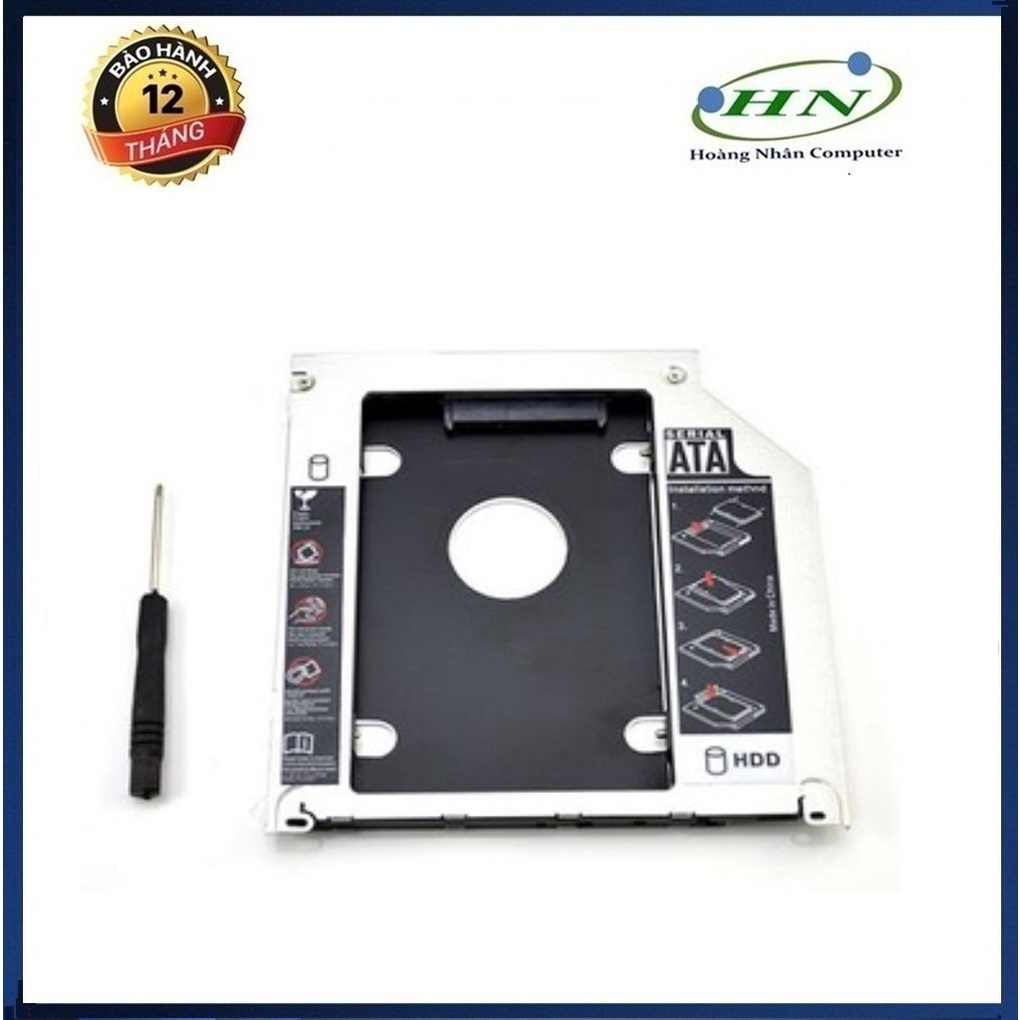 HDD CaddyBay 2.5” Sata 9,5mm/12,7mm ( Vỏ Nhôm )