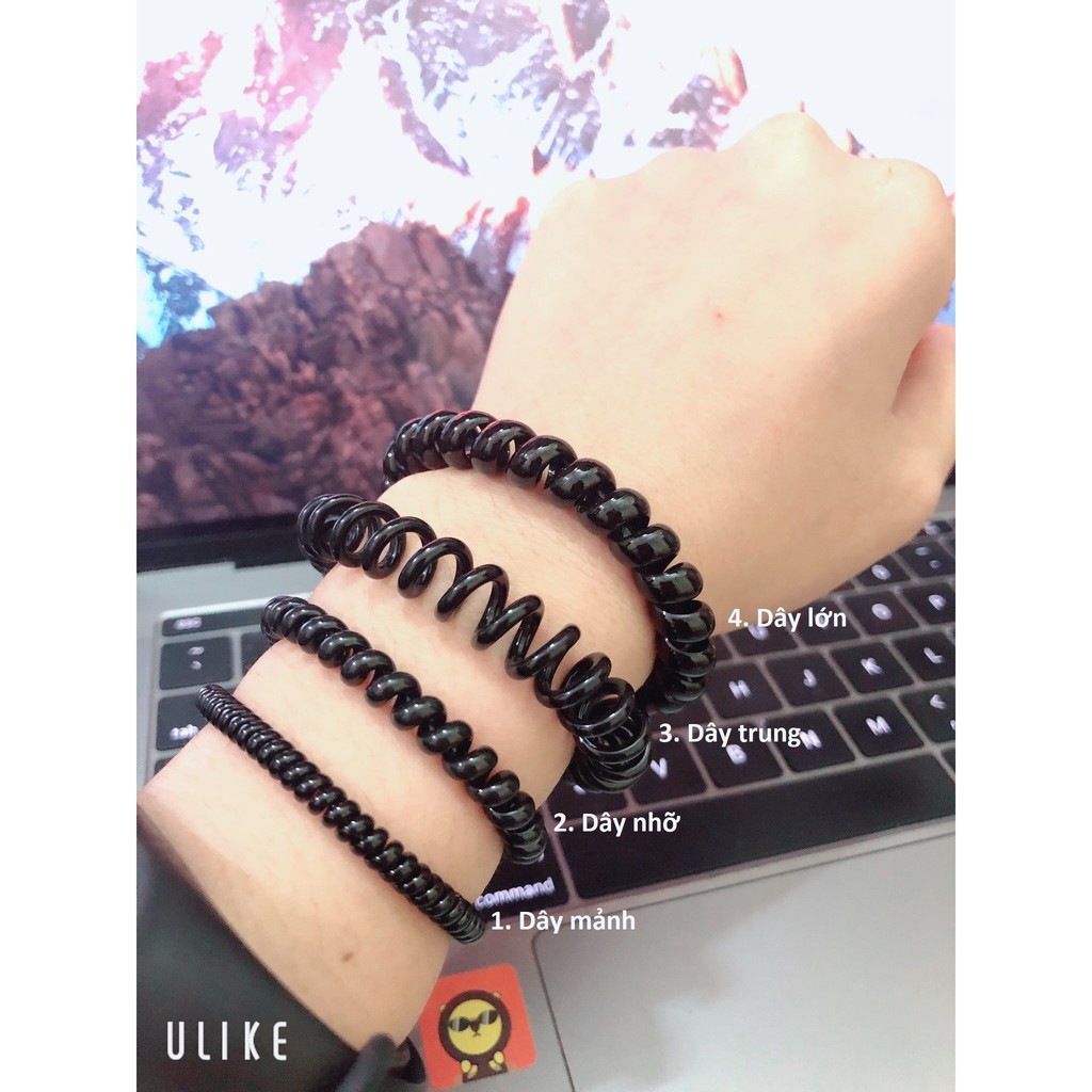 SALE 1 dây buộc tóc lò xo nhiều loại chỉ 1k