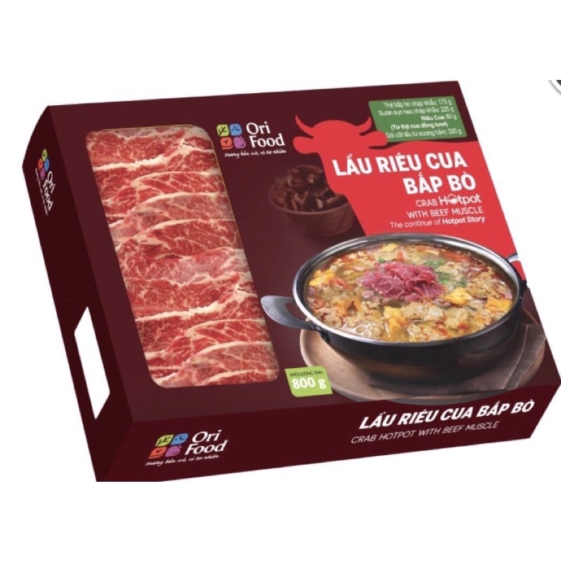 Lẩu Riêu Cua Bắp bò Mỹ 800g